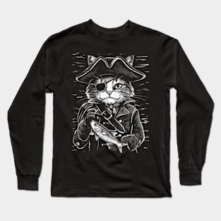 Cat Skull Paintings Long Sleeve T-Shirt